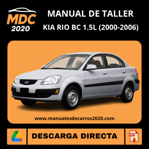 Manual de Taller y Servicio Kia Rio BC 1.5L (2000-2006) PDF