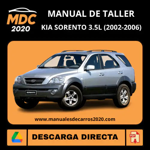 Manual Taller y Servicio Kia Sorento 3.5L (2002-2006) PDF