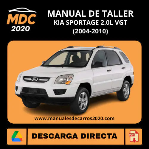 Manual Taller Kia Sportage KM 2.0L VGT Diesel (2004-2010)