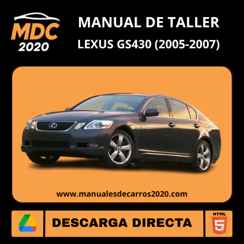 Manual de Taller y Diagramas Lexus GS430 (2005-2007)