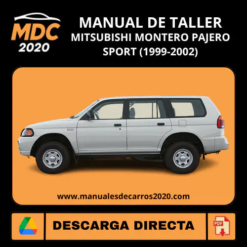 Manual de Taller Mitsubishi Montero Pajero Sport (1999-2002)