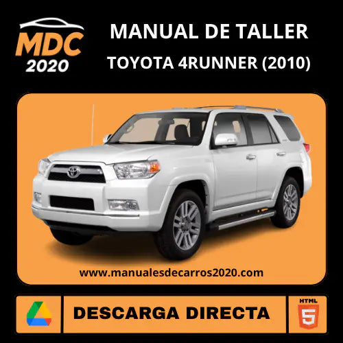Manual de Reparación Toyota 4Runner (2010) Interactivo