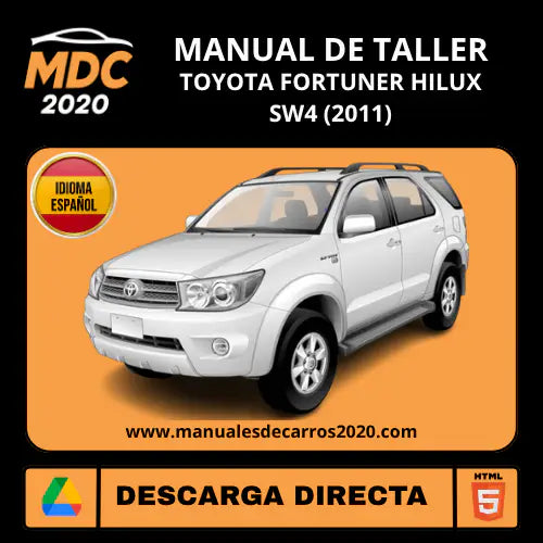 Manual de Taller Toyota Fortuner Hilux SW4 (2011) Español