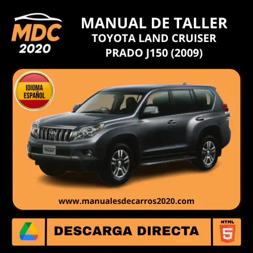 Manual Taller Toyota Land Cruiser Prado J150 2009 Español