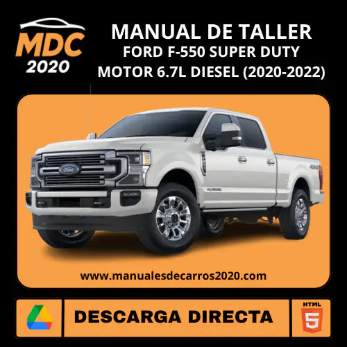 Manual de Taller y Diagramas Ford F-550 Super Duty (2020-2022)