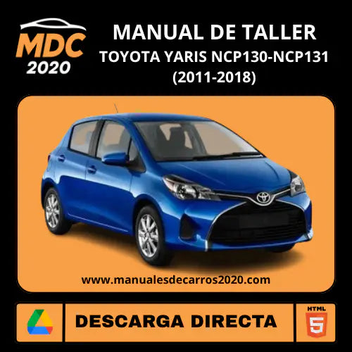 Manual de Taller Toyota Yaris NCP130 NCP131 (2011-2018)