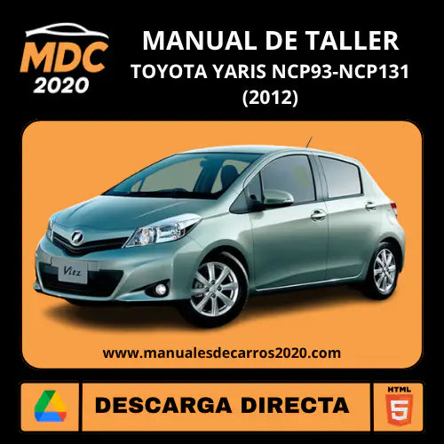 Manual de Taller Toyota Yaris NCP93 NCP131 (2012)