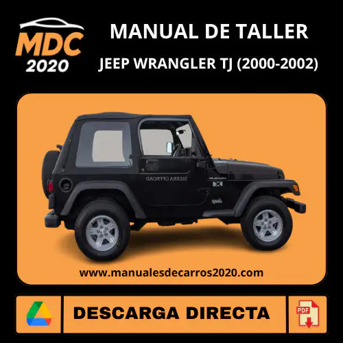 Manual de Taller y Servicio Jeep Wrangler TJ (2000-2002) PDF