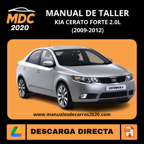 Manual Taller y Servicio Kia Cerato Forte 2.0L (2009-2012)