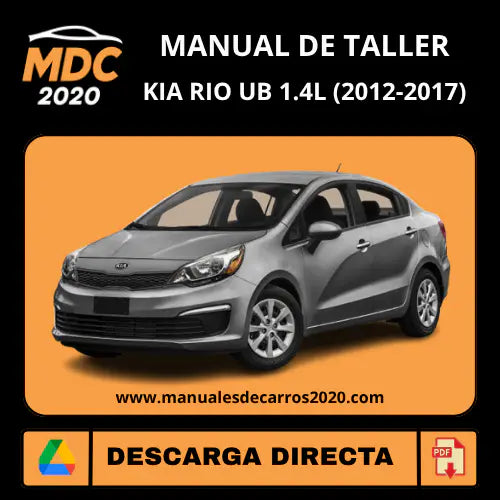 Manual de Reparación Kia Rio UB 1.4L (2012-2017) PDF