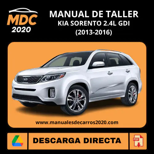 Manual de Taller Kia Sorento 2.4L GDI (2013-2016) PDF