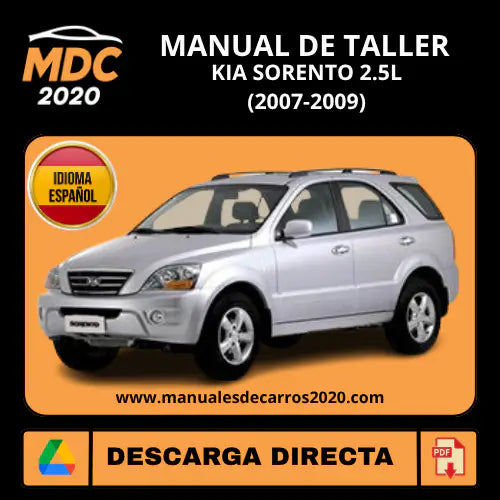 Manual de Taller Kia Sorento 2.5L VGT (2007-2009) Español