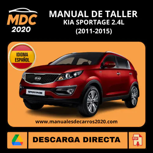 Manual de Taller Kia Sportage 2.4L (2010-2015) Español PDF