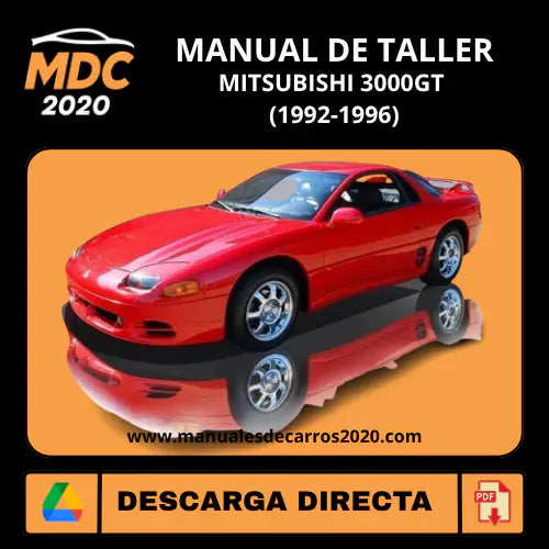 Manual de Taller y Servicio Mitsubishi 3000GT (1992-1996) PDF