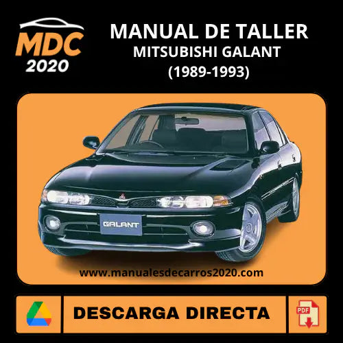 Manual Taller y Servicio Mitsubishi Galant (1989-1993) PDF