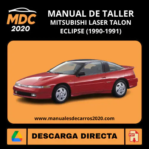 Manual Taller Mitsubishi Laser Talon Eclipse 1990-1991 PDF
