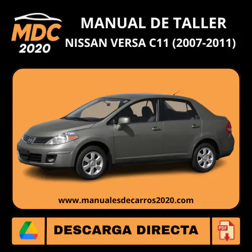 Manual de Taller Nissan Versa C11 (2007-2011) PDF