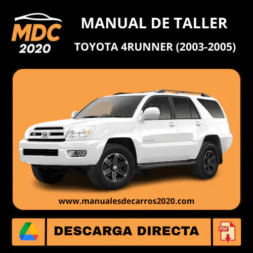 Manual de Taller Toyota 4Runner (2003-2005) PDF Oficial