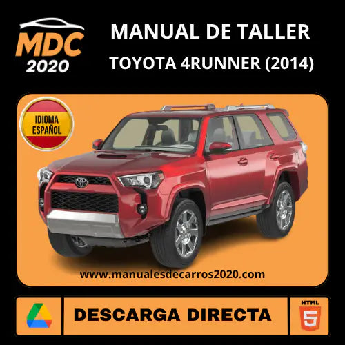 Manual de Taller Toyota 4Runner (2014) Descarga Español