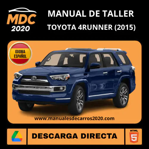 Manual de Taller Toyota 4Runner (2015) Español Interactivo