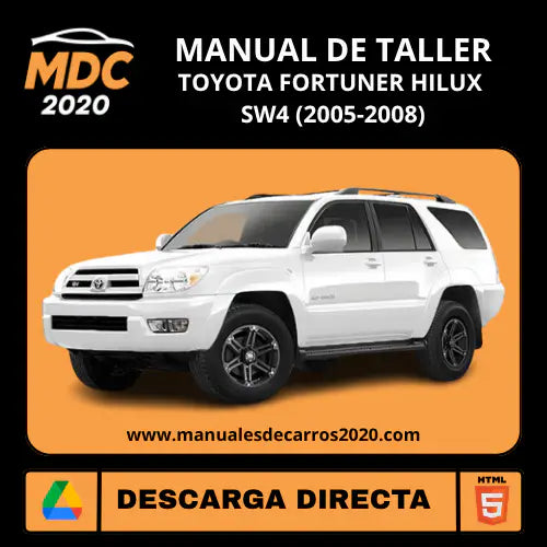Manual de Taller Toyota Fortuner Hilux SW4 (2005-2008)