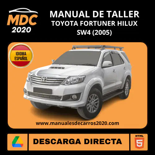 Manual de Taller Toyota Fortuner Hilux SW4 (2005) Español