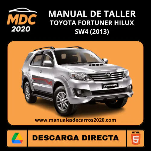 Manual de Taller y Diagramas Toyota Fortuner Hilux SW4 2013