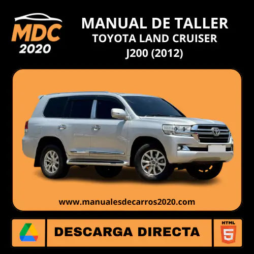 Manual Reparación y Servicio Toyota Land Cruiser J200 (2012)