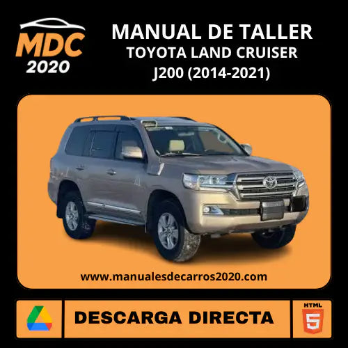 Manual de Reparación Toyota Land Cruiser J200 (2014-2021)