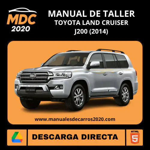 Manual de Taller Interactivo Toyota Land Cruiser J200 (2014)
