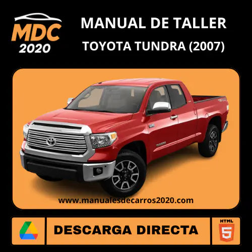 Manual de Taller y Servicio Toyota Tundra (2007) Oficial