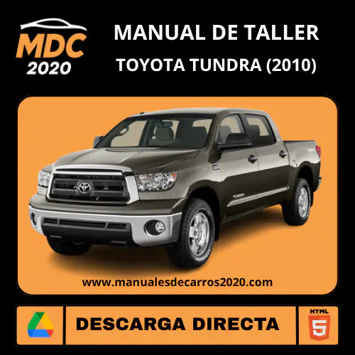 Manual de Reparación Toyota Tundra (2010) Oficial