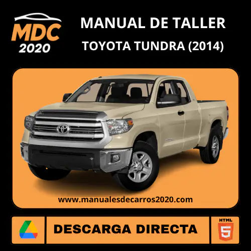 Manual Oficial Interactivo de Reparación Toyota Tundra 2014
