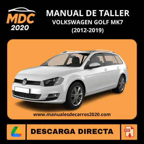 Manual de Taller Volkswagen Golf MK7 (2012-2019) PDF