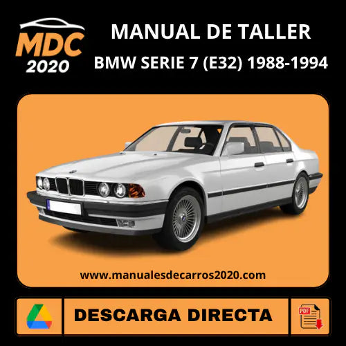 Manual de Taller BMW Serie 7 (E32) 1988-1994 PDF