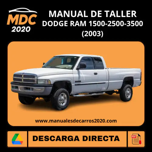 Manual de Taller Dodge Ram PDF 2003 (1500-2500-3500)