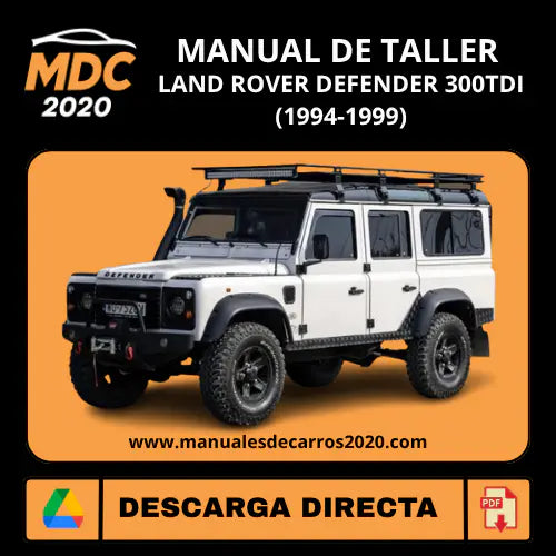 Manual Taller Land Rover Defender 300TDI (1994-1999) PDF
