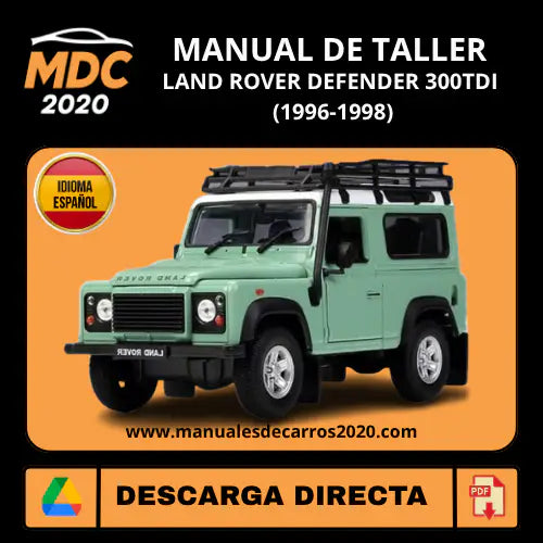 Manual Taller Land Rover Defender 300 Tdi 1996-1998 Español