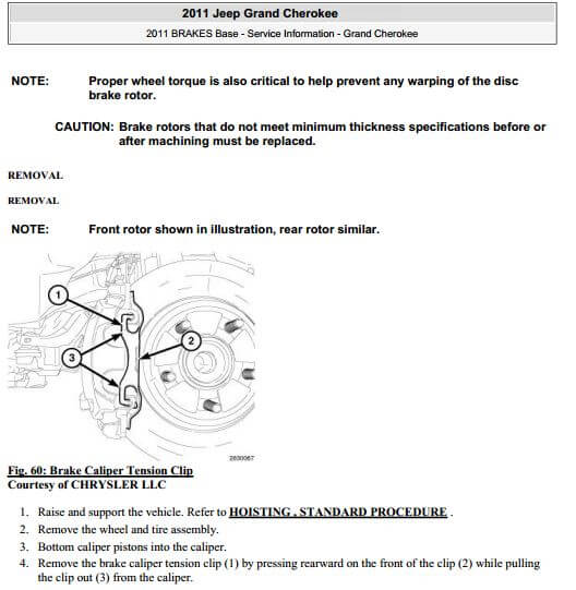Reparación mecánica profesional con el manual de servicio Jeep Grand Cherokee WK2 2011-2013.