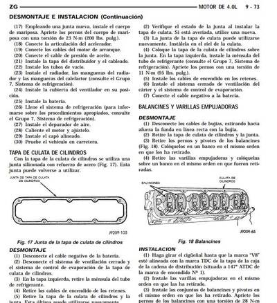 Manual de taller Jeep Grand Cherokee ZJ ZG 1993-1998 Español: reparaciones de motor y transmisión explicadas.