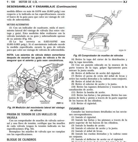 Manual de taller Jeep Cherokee XJ 1996-2001 Español: reparaciones de motor y transmisión explicadas.