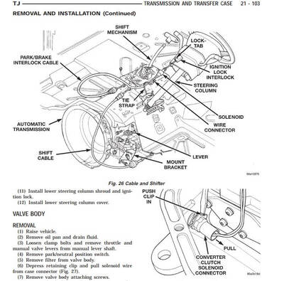 Reparación de motor Jeep Wrangler TJ 1997-1999: instrucciones precisas en el manual de servicio.