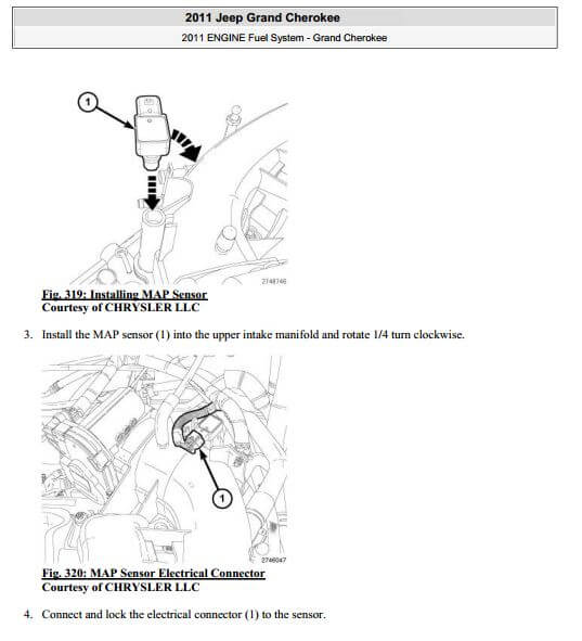 Reparación de motor Jeep Grand Cherokee WK2 2011-2013: detallada con el manual de servicio.