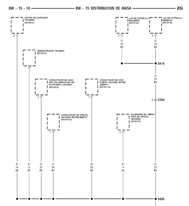 Manual de taller eléctrico Jeep Grand Cherokee ZJ ZG 1993-1998 Español: incluye guía de mantenimiento y reparación eléctrica.