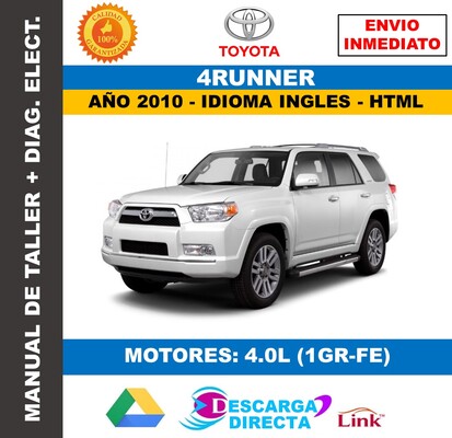 Toyota 4Runner Manual de Taller (2010) – Version Interactiva Descarga&nbsp;Oficial