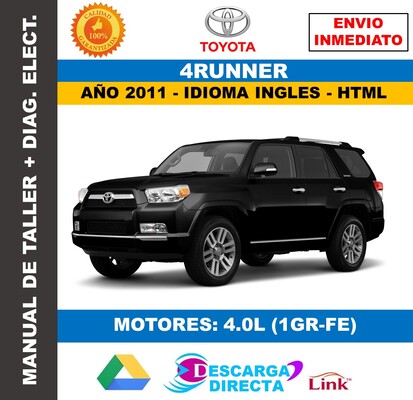 Toyota 4Runner Manual de Taller (2011) Español para Descarga&nbsp;Oficial