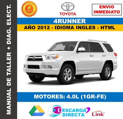 Manual de Taller Toyota 4Runner (2012) Descarga&nbsp;Directa