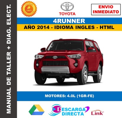 Manual de Taller Toyota 4Runner (2014) – Descarga&nbsp;Directa