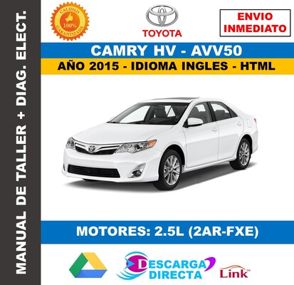 Manual de Reparacion Interactivo Toyota Camry HV – AVV50 (2015) Oficial Descarga Directa