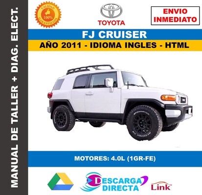 Manual de Taller y Servicio Toyota FJ Cruiser 2011 Oficial&nbsp;Interactivo